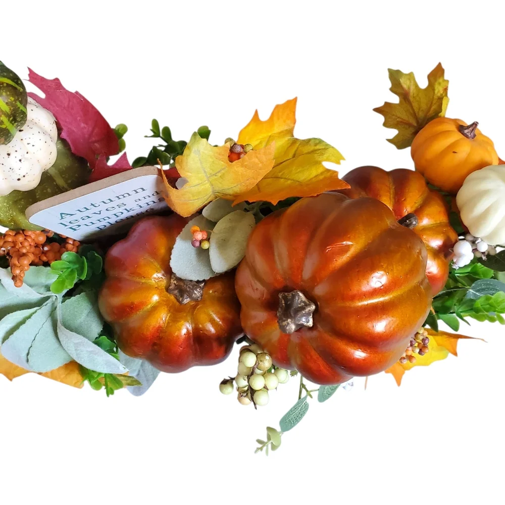 NWOT Autumn Harvest Pumpkin Arrangement Hello Fall